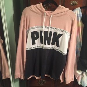 VS PINK sweatshirt pink and gray